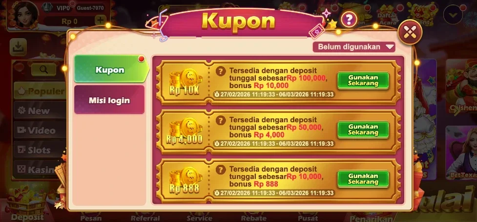 Screenshot tampilan SVIP2